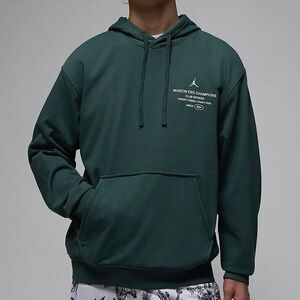 Jordan Dri-FIT Sport Men’s Size 2XL Oxidized Green Paris White Pullover Hoodie